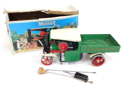 A Mamod steam wagon engine SW1, boxed.