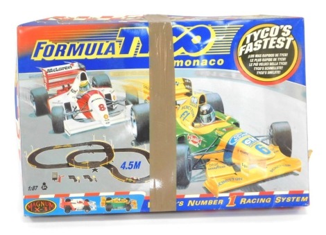 A Formula Tyco Magnum Scalextric Set, boxed.