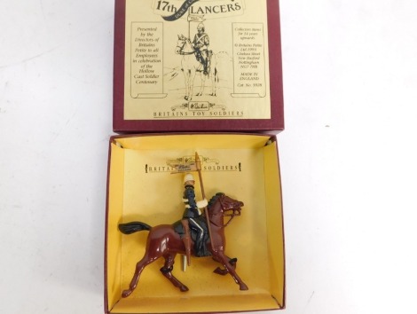 A Britain's Collector's Club 1997 figure of 17th Lancer Drum Major, boxed.