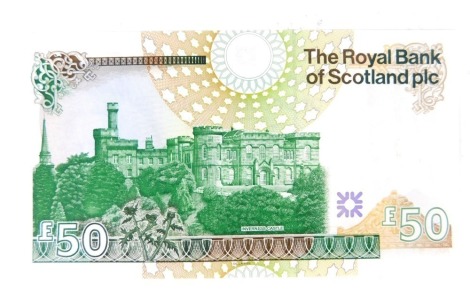 A Royal Bank of Scotland fifty pound note, A/1 141900.