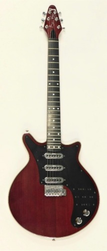 A Burns Brian May red special electric guitar, no.BHM3481, 99cm long., in Hiscox Liteflite outer case.