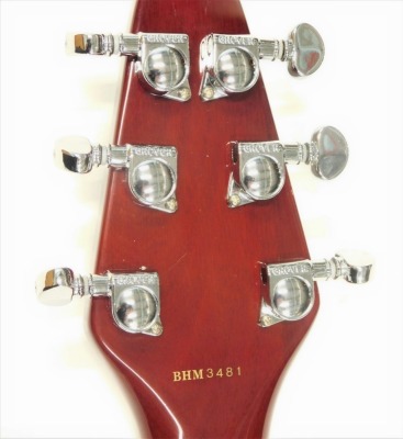 A Burns Brian May red special electric guitar, no.BHM3481, 99cm long., in Hiscox Liteflite outer case. - 4