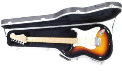 A Fender Stratocaster electric guitar, six string, no. E695146, 98cm long, cased. - 4