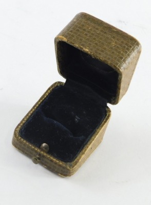 A Victorian 22ct gold wedding band, of plain design, Birmingham, ring size J½, 3.3g, boxed. - 2