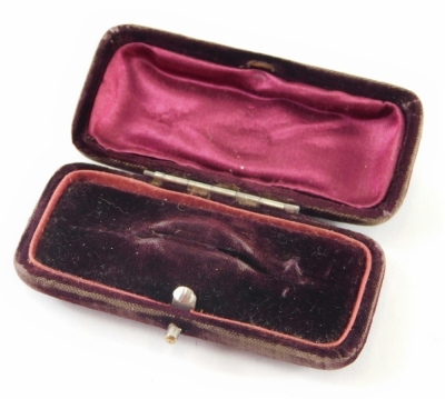 An Art Deco diamond and seed pearl bar brooch, a three bar design with central floral cluster and three leaf clover ends, yellow metal stamped 15ct, with replacement steel pin back, 4.5cm wide, 3.7g all in, boxed. - 3