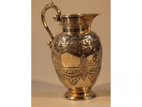 A Victorian silver cream jug