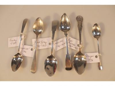 Three early 19thC Scottish provincial teaspoons