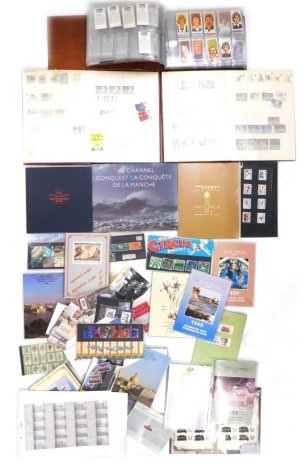 Various trade cards, The Sun Soccer Cards, quantity of vacant stamp albums, various other collectors stamps, The Penny Black Anniversary book, various first day covers, etc. (a quantity)