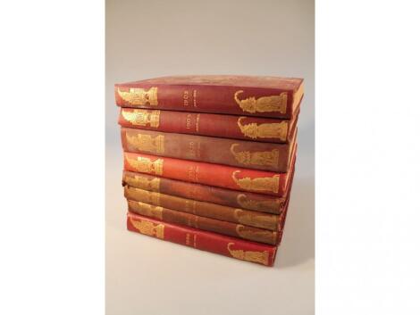 Eight Punch annuals, various dates, 1905, 1909, 1910, 1936, 1898, 1891, 1908 and 1892