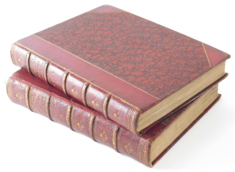 Moore (Thomas) LETTERS AND JOURNALS OF LORD BYRON 2 vol., contemporary half morocco over patterned boards, 4to, 1830