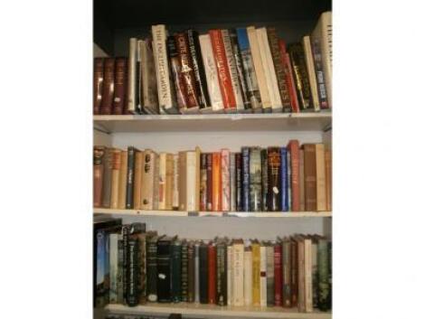 Various books on history and fiction and non fiction