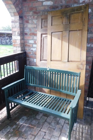 Garden bench (AF), stripped pine and other doors.