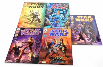 A group of Dark Horse Star Wars comic books, to include Prelude to Rebellion, Star Wars 12, and the Bounty Hunters, Aurra Sing One-Shot. - 4