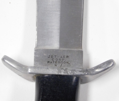 A Jet-Aer Corp. G96 knife, model 7003, with sheaf. - 2