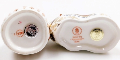 A Royal Crown Derby imari paperweight modelled as a guinea pig, and another modelled as a hamster, second. (2) - 3