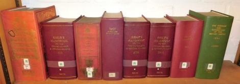 Debrett's Peerage Baronetage, Knightage and Companionage 1955, Kelly's Handbook to the Titled, Landed and Official Classes 1931, 1934, 1944, 1947 and 1951, Black's Surnames of Scotland, and Lodges Peerage and Baronetage of the British Empire 1894, all ex 