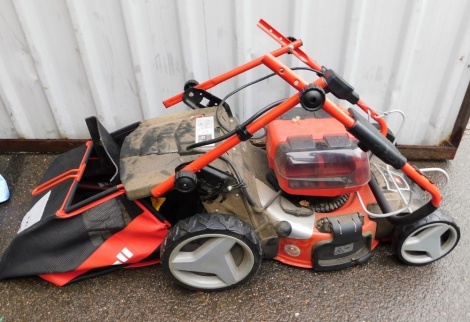 An Einhell 5 in 1 electric lawn mower, GE-CM36/47 S HW Li.