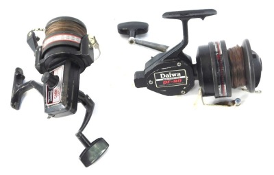 Two fishing spools, comprising a Shakespeare Omni 070, and a Daiwa DF-60. (2)