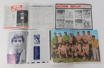 A group of 1960s and 1970s football programmes, Goal Magazines, Barnsley Home, various non Barnsley away, International, Team Check, etc. (1 box) - 2