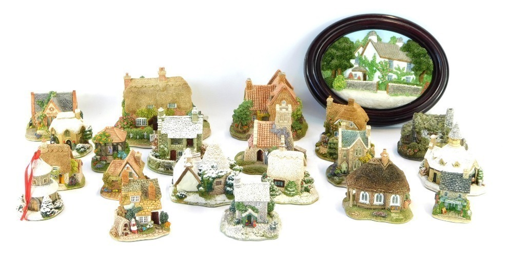 A collection of Lilliput Lane Cottages, comprising Silent Night