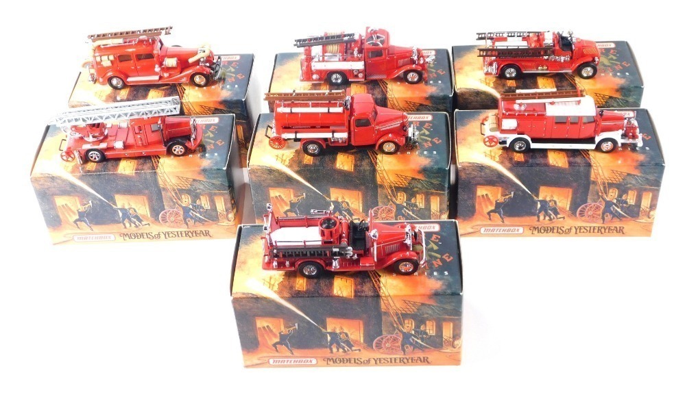 Matchbox models of store yesteryear fire engine series