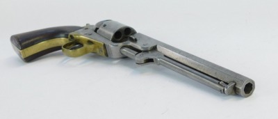 A 19thC Colt's patent No. 116545 Navy revolver, the 18cm barrel stamped ADDRESS CO. SAMl. COLT NEW-YORK USA, 34cm long. - 3