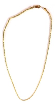 A silver fancy link neck chain, 60cm long, 7g.