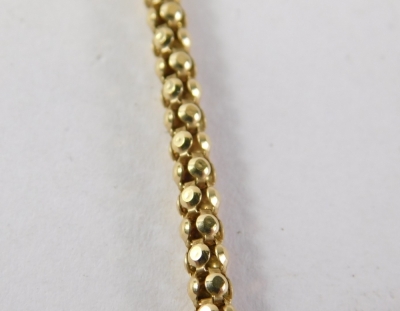 A silver fancy link neck chain, 60cm long, 7g. - 3