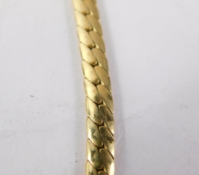 A 9ct gold articulated neck chain, stamped 9kt Italy, 51cm long, 20.1g. - 3