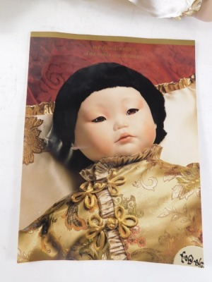 A Franklin heirloom doll, The Imperial Chinese Baby Doll, with accessories and paperwork, 46cm high. - 3