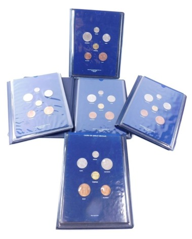 Various coins of Great Britain sets, to include low denomination sixpence, florin, half crown, etc. (a quantity)