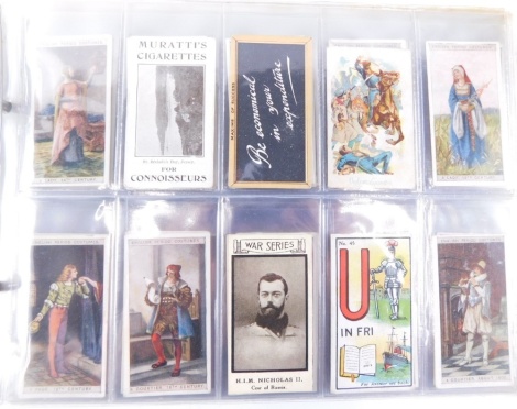 Various cigarette cards, Sinclair Picture Puzzles and Riddles Series single card, Ogden's Victoria Cross Heroes single card, St Julian's Opera House Jersey, War Portraits Tetley and Sons single card, various other part sets, Franklyn Davey and Co Hunting,