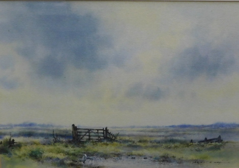 Brian C. Day (b.1934). Marsh Gate Devon, watercolour, signed, 25cm x 36cm.