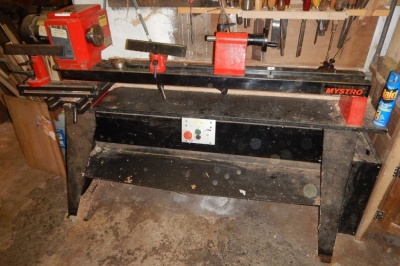 A Myford Mystro wood turning lathe, circa 1997, serial no. MM169685VS.