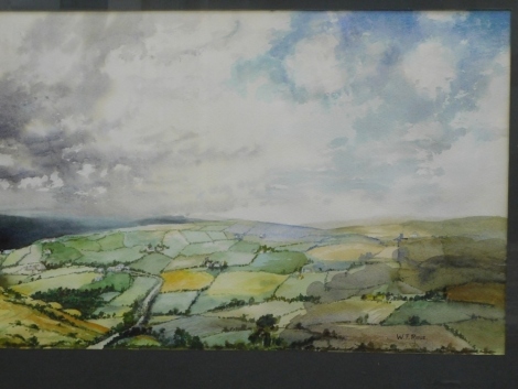 W. F. Royle (20thC). Kettlesholme, watercolour, signed, handwritten label verso, 44cm x 76cm.