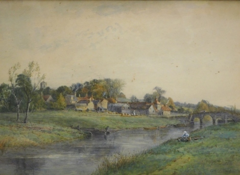 George H. Stubbington (19thC). Pulborough, watercolour, signed, titled and dated 1890, 39cm x 57cm.