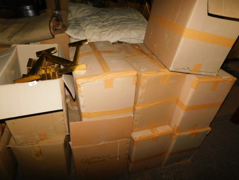 Various gold and silver coloured painted carved wooden letters, various sizes. (9 boxes) Note: VAT is payable on the hammer price of this lot at 20%.