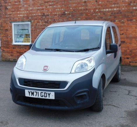 A 2022 Fiat Fiorino 16v Technico M-Jet II Van with Side Windows, registration YM71 GDY, current mileage 11,716, V5 present.