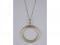 A circular pendant , 9ct import marks, 2