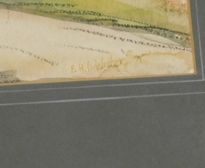 F.H. Webster (20thC School). Vale of Belvoir, mixed media, signed, dated verso 1975, 39cm x 47cm. - 3