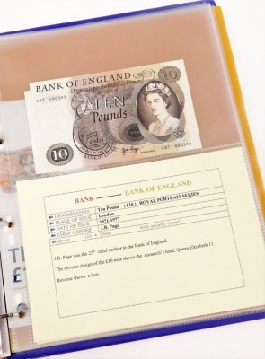 Banknotes of England, ten shillings-twenty pounds, some mint and uncirculated, together with Treasury notes and British military currency, etc., including a Bank of Westminster Margaret Thatcher twenty pound, George V ten shillings number 16693, Peppiatt - 9