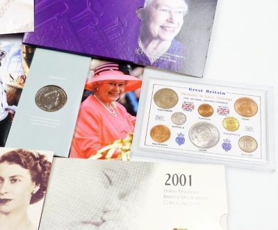 United Kingdom coin sets, including proof coin sets 1999 International Year of Older Persons, Emblems of Britain, and Baby Gift Set 2001, a pre decimal British Coinage Set, Royal Commemorative crowns, etc. - 4