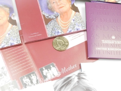 United Kingdom coin sets, including proof coin sets 1999 International Year of Older Persons, Emblems of Britain, and Baby Gift Set 2001, a pre decimal British Coinage Set, Royal Commemorative crowns, etc. - 5