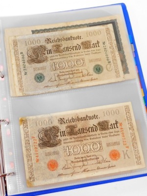 Banknotes of Germany, including a Rommel twenty Reichsmark, City and Reichs Bank inflationary notes, West and East German banknotes, some mint and uncirculated. - 4