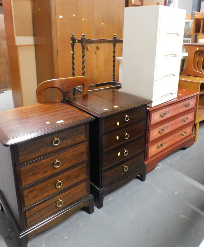 Stag Minstrel Chest of Drawers / Large Bedside Cabinet painted in