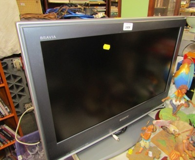 A Sony Bravia 31" flat screen television.