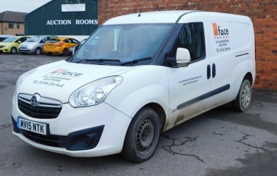 A 2015 Vauxhall Combo-D Panel Van, registration MV15 NTK, current mileage 132,350, V5 present. NB. In addition to Buyer's Premium VAT is payable on the hammer price of this lot. The vehicle is to be sold Without Reserve. - 2