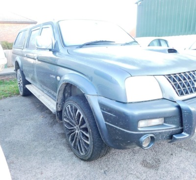 A 2004 Mitsubishi L200 Warrior 140 LWB Double Cab Pick-Up Truck, registration L200 DKJ, V5 present. NB. In addition to Buyer's Premium VAT is payable on the hammer price of this lot. The vehicle is to be sold Without Reserve. - 3