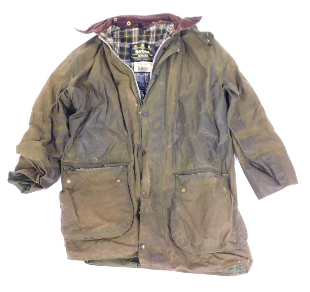 A Barbour Border jacket, A200, C44/112cm.