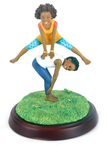 A Thomas Blackshear's figure modeled as Leapfrog, Ebony Vision Series First Issue, limited edition 271/1000, For Lennox, boxed with certificate.